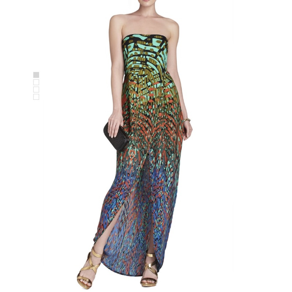 BCGB Draped Strapless Gown Size 2